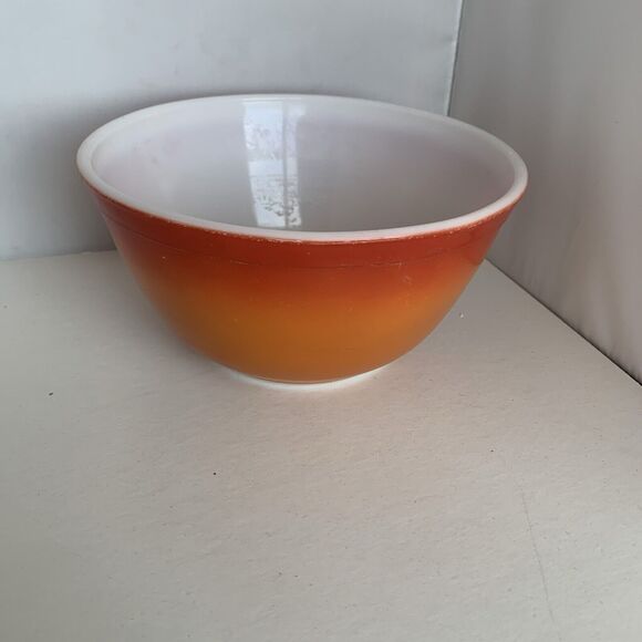 Pyrex Other - Vintage Pyrex FlameGlo Orange Red Ombre Nesting Mixing Bowl #402, 1 1/2 Qt